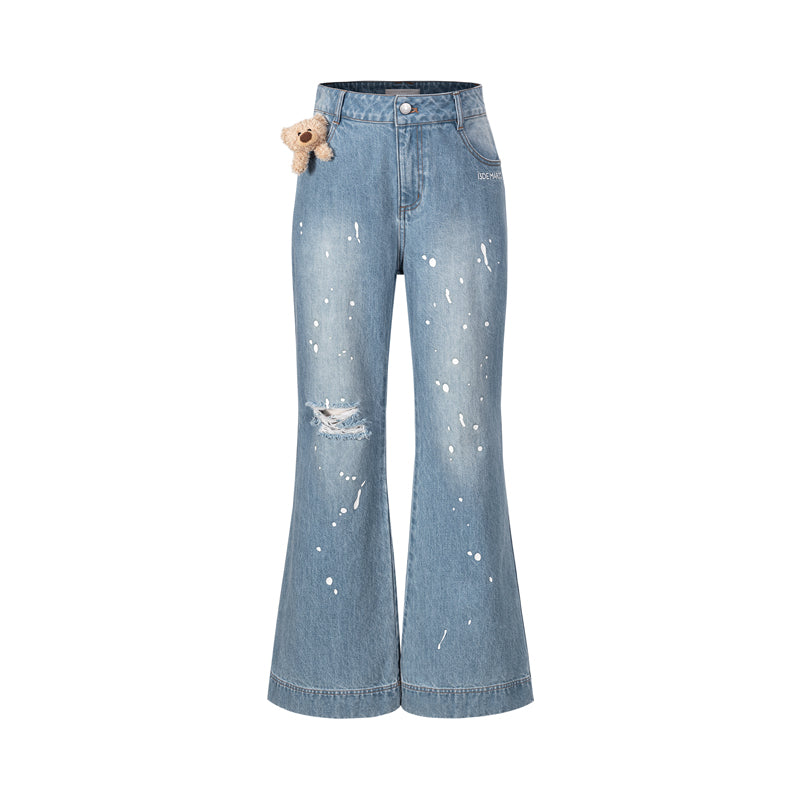 13DE MARZO Doozoo Spray Paint Jeans - 13DE MARZO