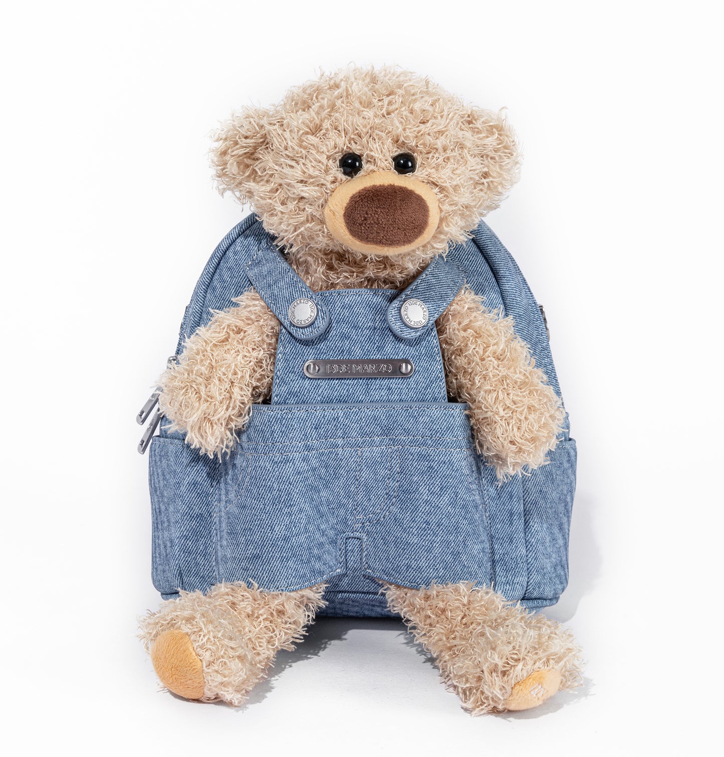 13DE MARZO Bear Denim Backpack