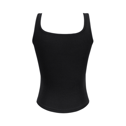 13DE MARZO Bear Logo Tank Top Black