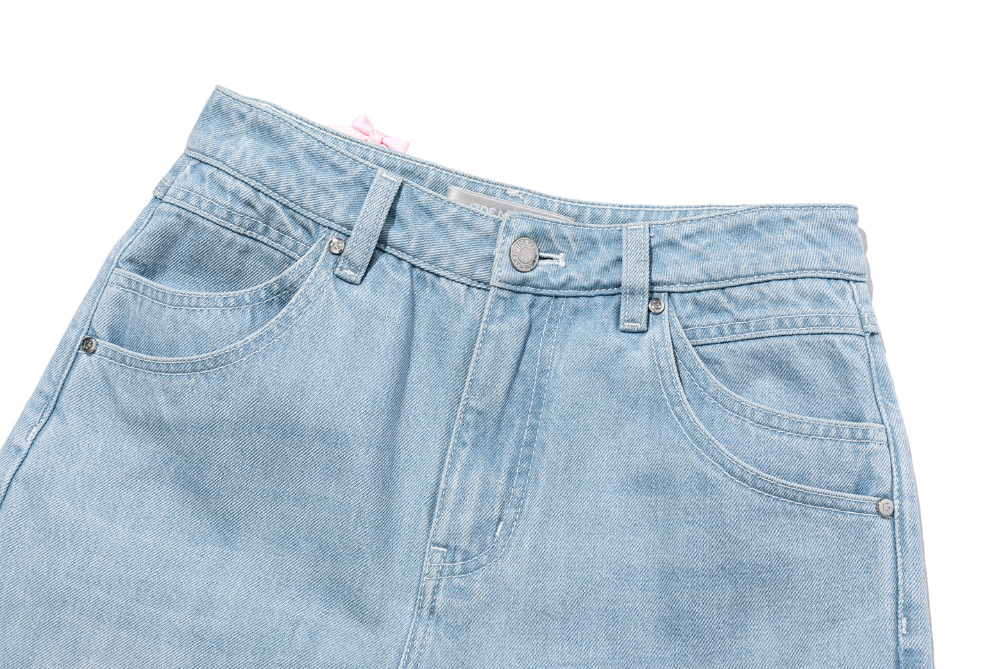 13DE MARZO Cuffed Wide-Leg Jeans Blue