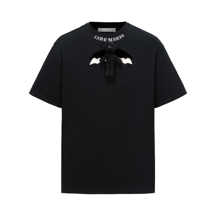 13DE MARZO Angel Devil Hollow Out T-Shirt - 13DE MARZO