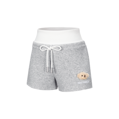 13DE MARZO Sports Shorts with Double Waistband Grey - 13DE MARZO