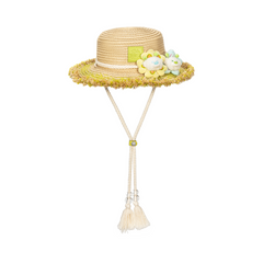 13DE MARZO Floral BabyBear Straw Hat