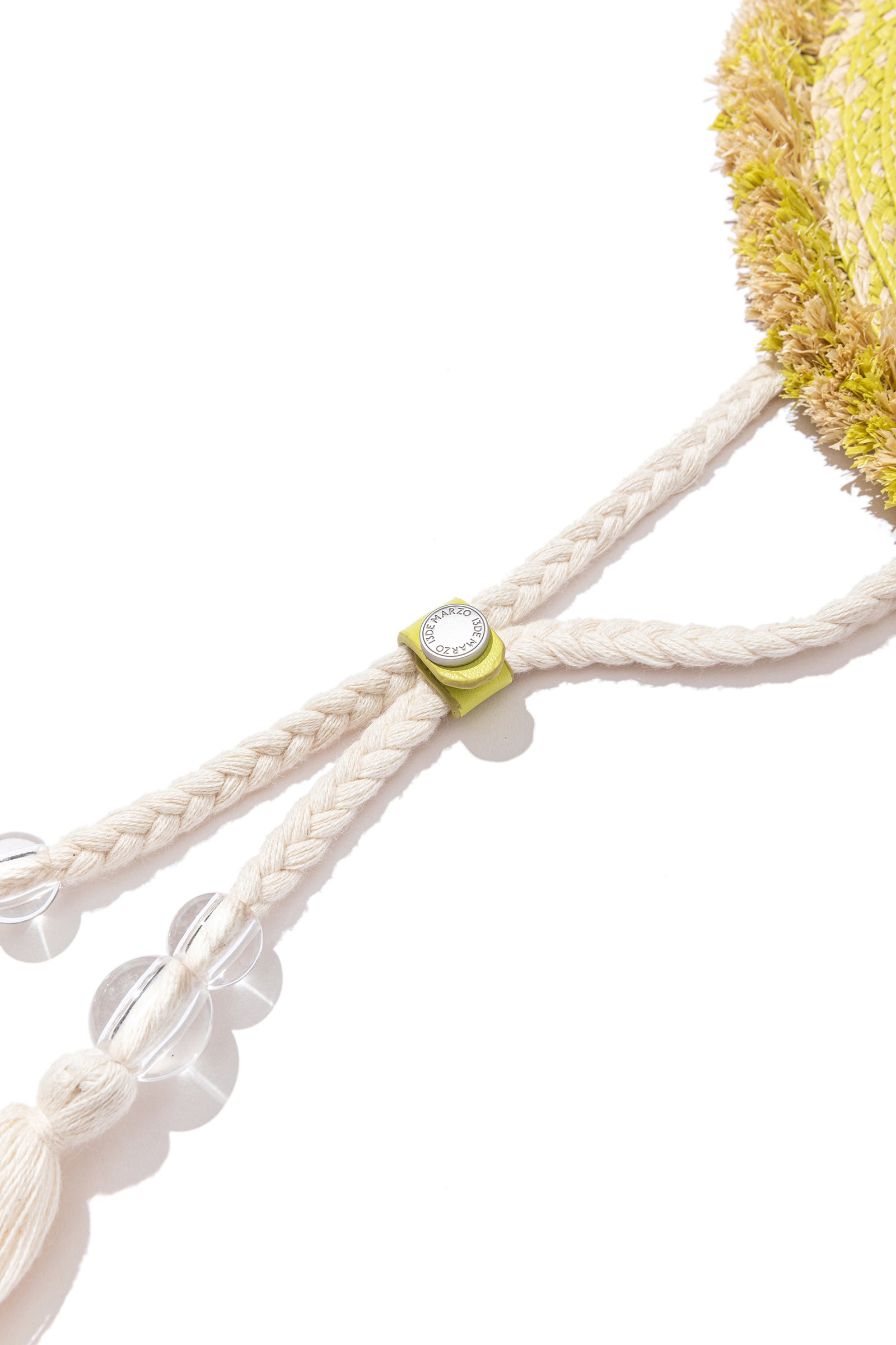 13DE MARZO Floral BabyBear Straw Hat - 13DE MARZO