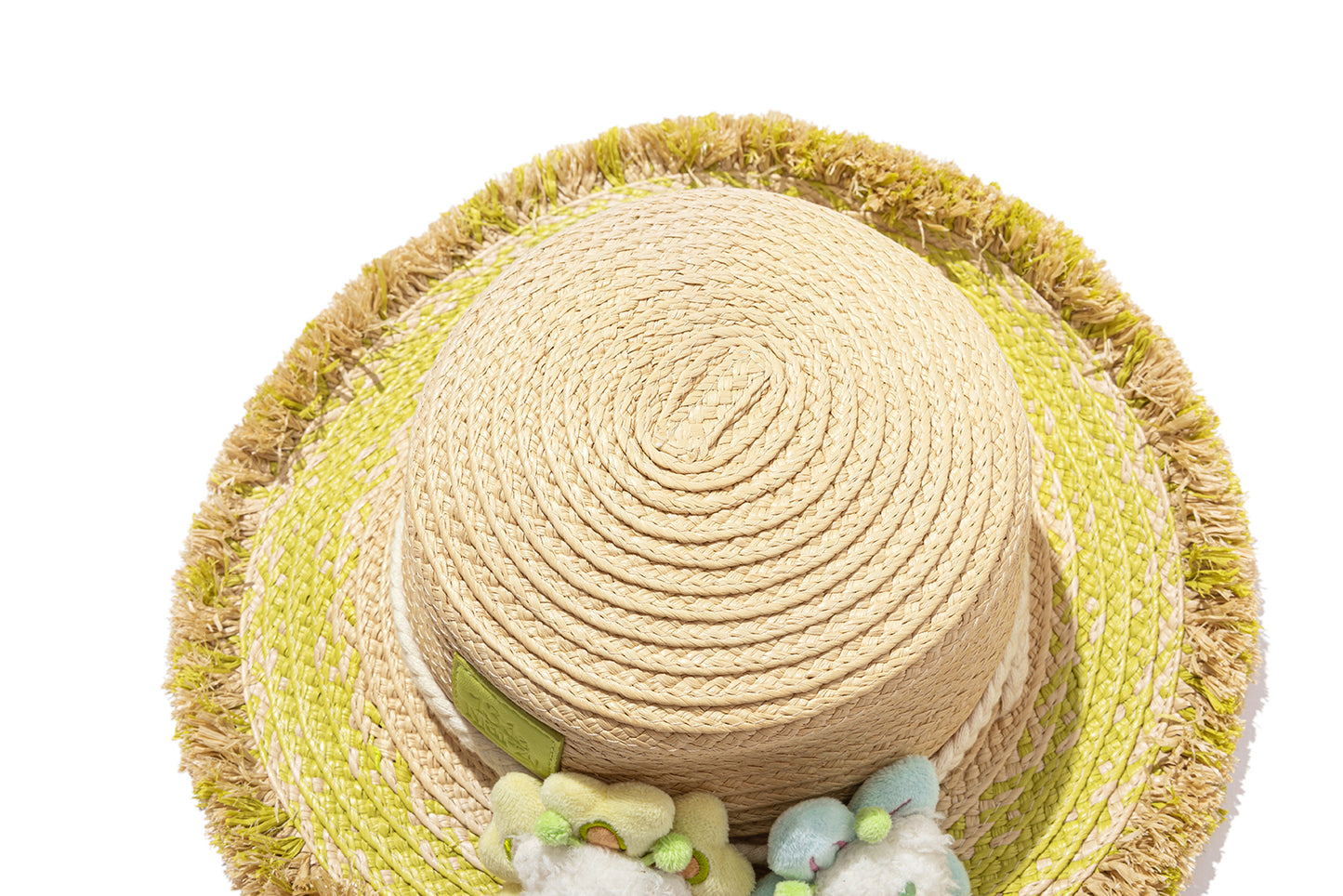 13DE MARZO Floral BabyBear Straw Hat - 13DE MARZO