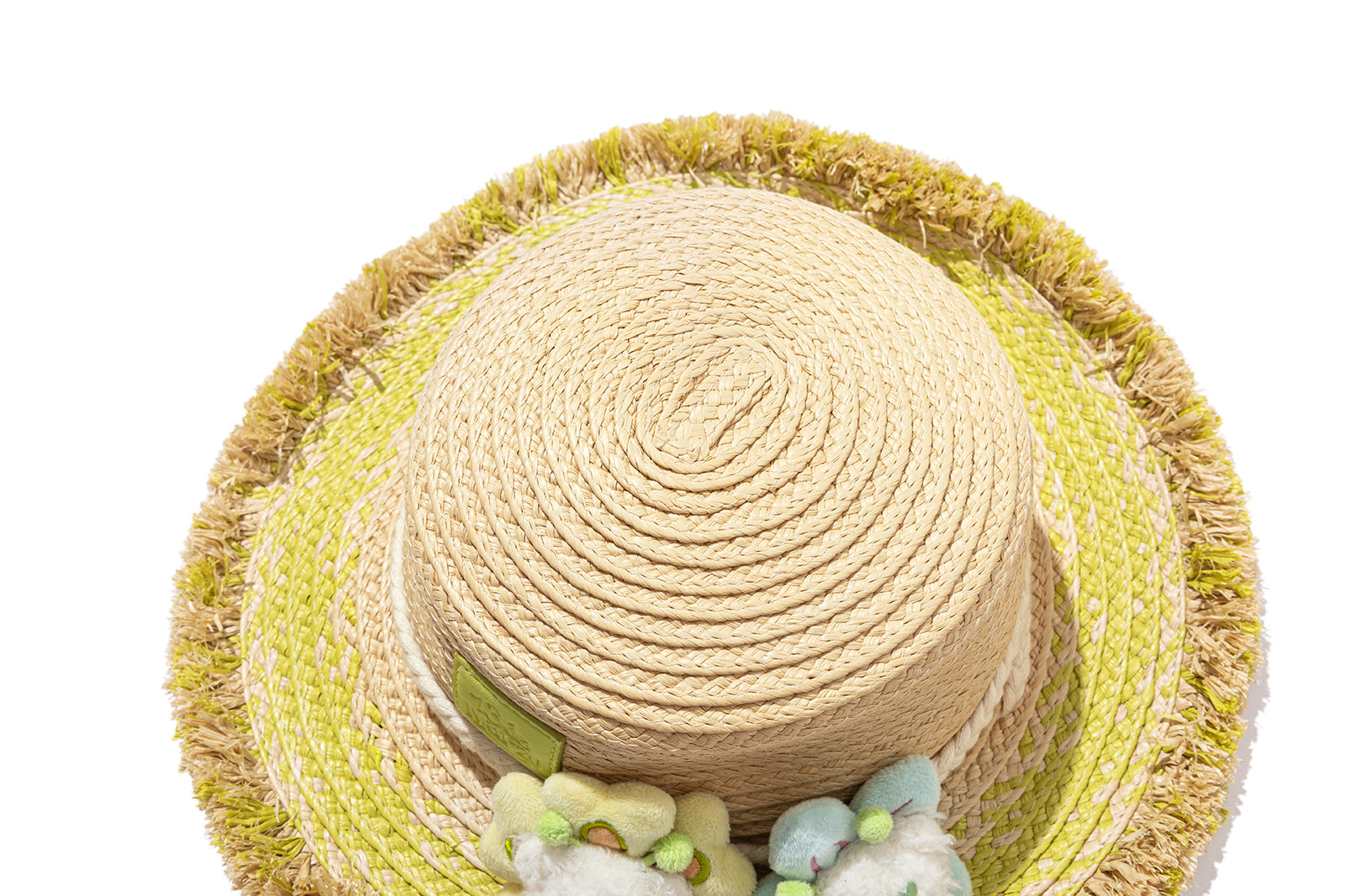 13DE MARZO Floral BabyBear Straw Hat - 13DE MARZO