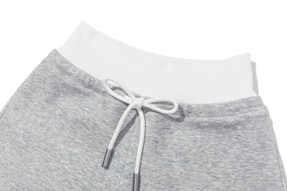 13DE MARZO Sports Shorts with Double Waistband Grey - 13DE MARZO