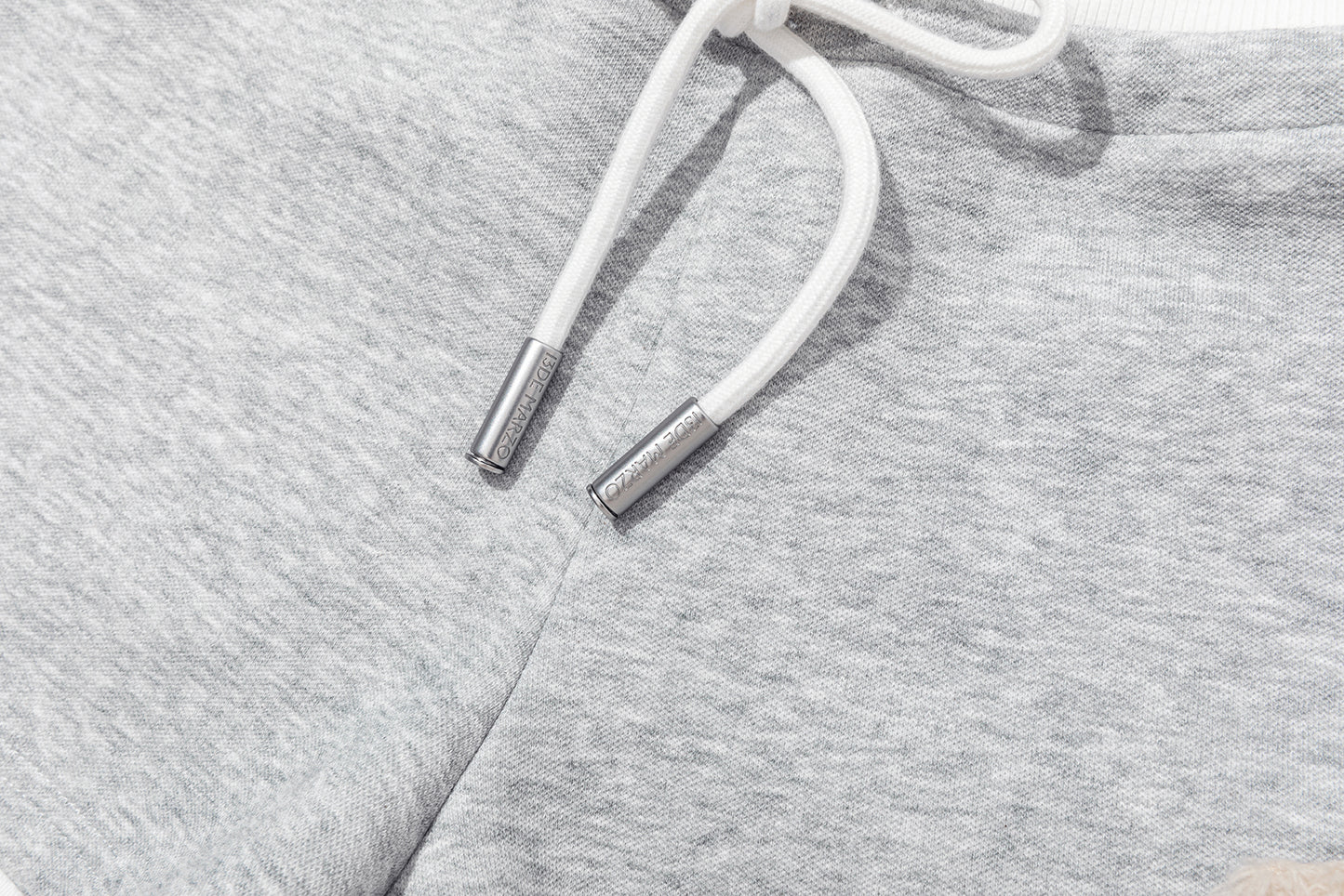 13DE MARZO Sports Shorts with Double Waistband Grey - 13DE MARZO