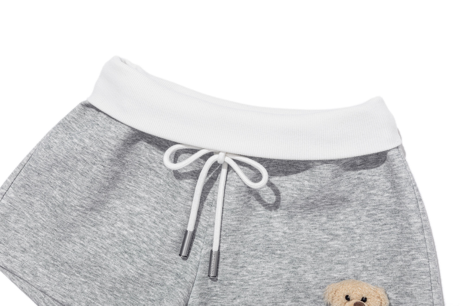 13DE MARZO Sports Shorts with Double Waistband Grey - 13DE MARZO