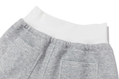 13DE MARZO Sports Shorts with Double Waistband Grey - 13DE MARZO