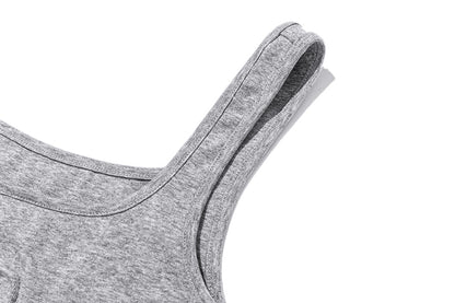 13DE MARZO Bear Logo Tank Top Dark Grey