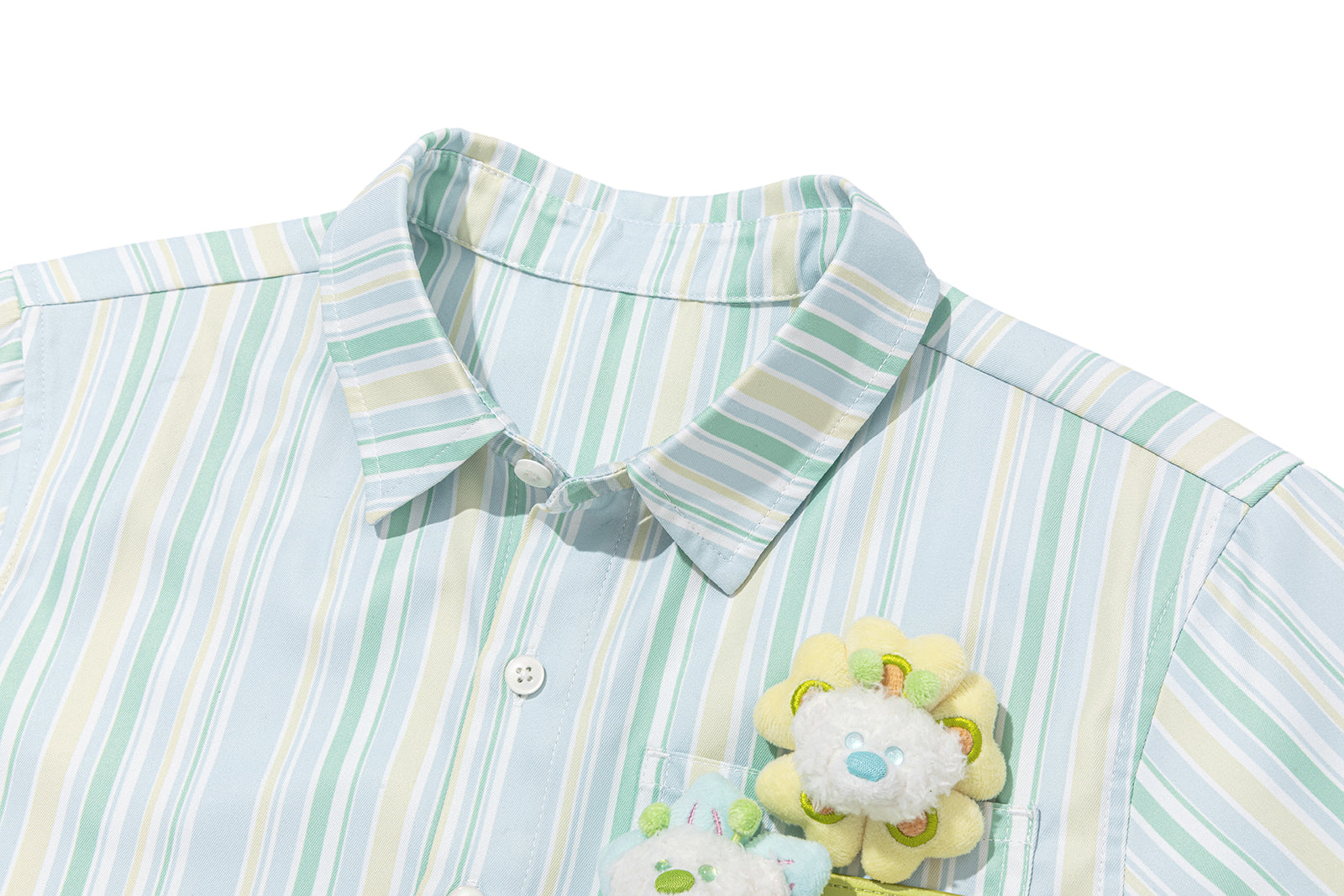 13DE MARZO Floral BabyBear Shirt Green - 13DE MARZO