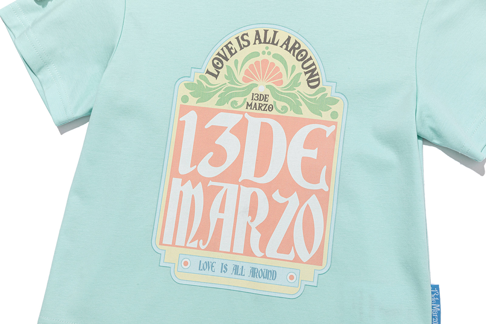 13DE MARZO BabyBear Butterfly T-shirt Blue - 13DE MARZO