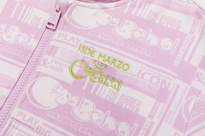 13DE MARZO BabyBear Bubblegum Zipup Hoodie Pink