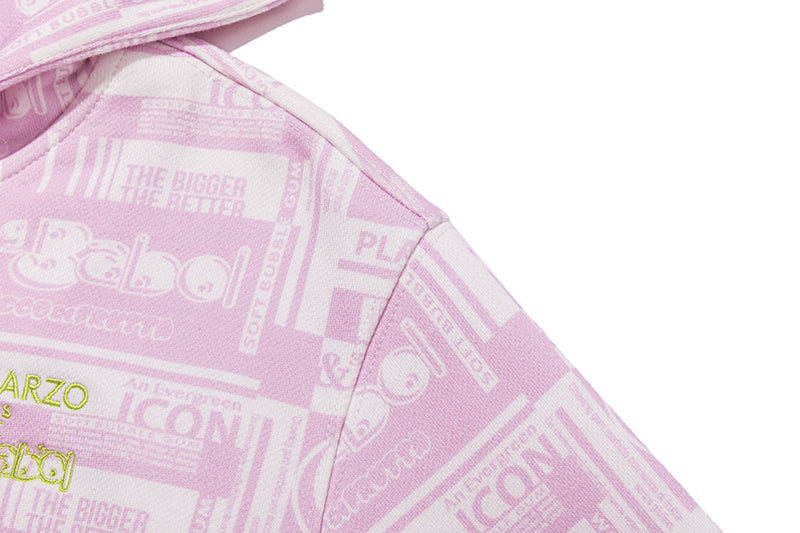 13DE MARZO BabyBear Bubblegum Zipup Hoodie Pink