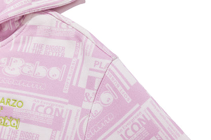 13DE MARZO BabyBear Bubblegum Zipup Hoodie Pink