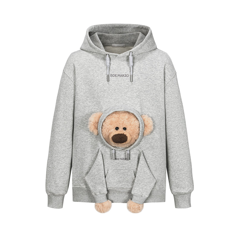 13DE MARZO Doozoo Pocket Bear Hoodie - 13DE MARZO