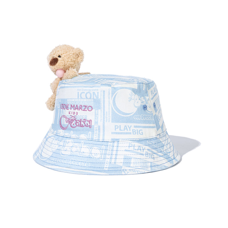 13DE MARZO BabyBear Bubblegum Bucket Hat Blue