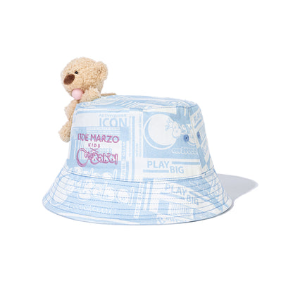 13DE MARZO BabyBear Bubblegum Bucket Hat Blue