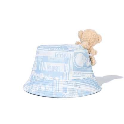 13DE MARZO BabyBear Bubblegum Bucket Hat Blue
