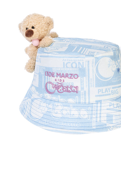 13DE MARZO BabyBear Bubblegum Bucket Hat Blue