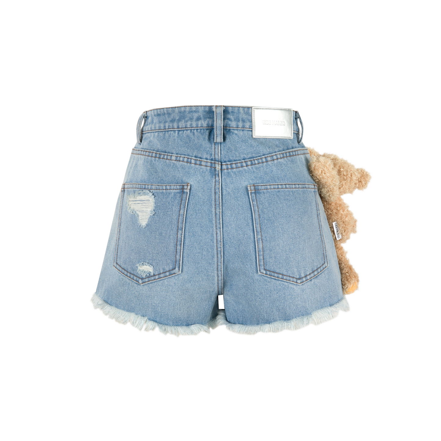 13DE MARZO Doozoo Washed Denim Shorts