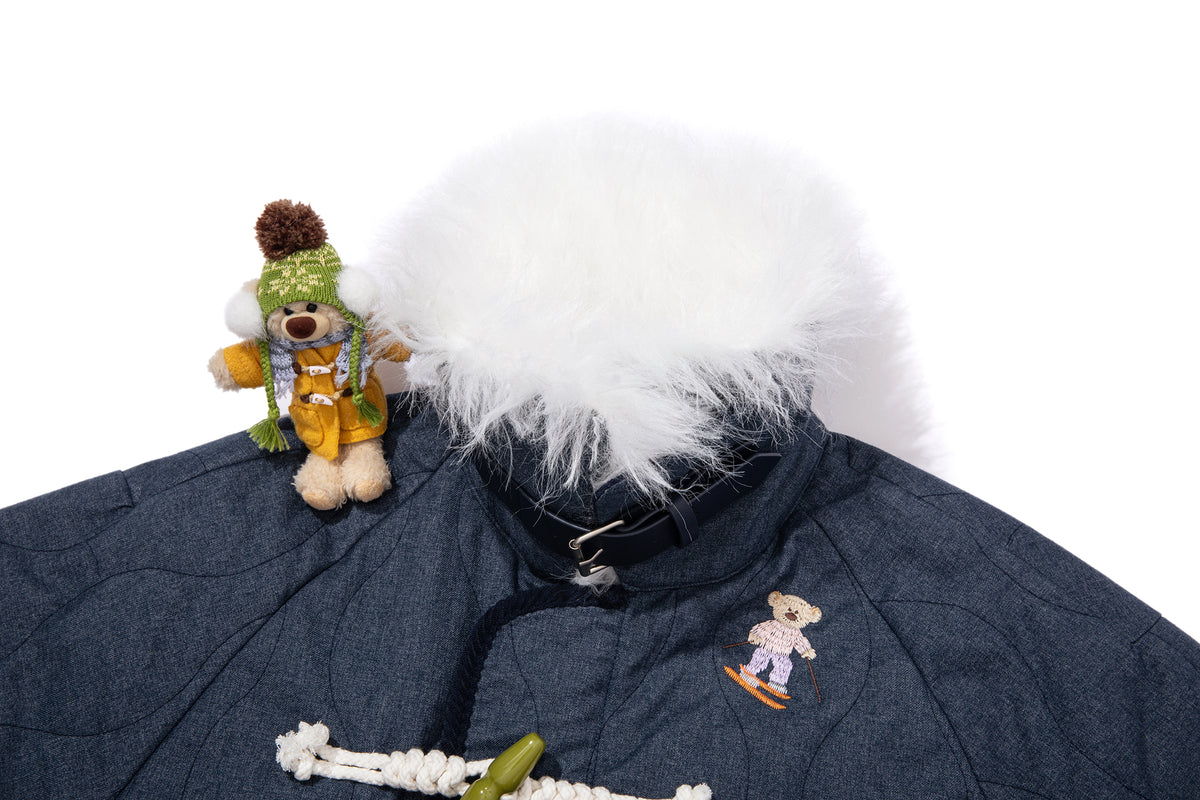 13DE MARZO Snow Bear Padded Jacket Blue - 13DE MARZO