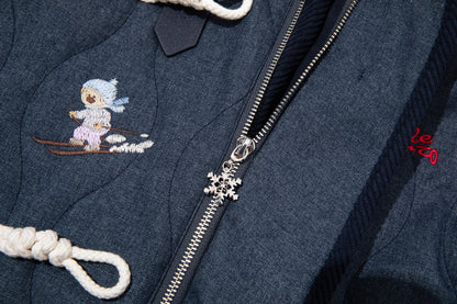 13DE MARZO Snow Bear Padded Jacket Blue - 13DE MARZO