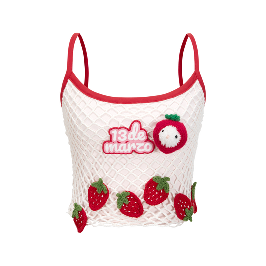 13DE MARZO Fruit Net Stripe Vest - 13DE MARZO