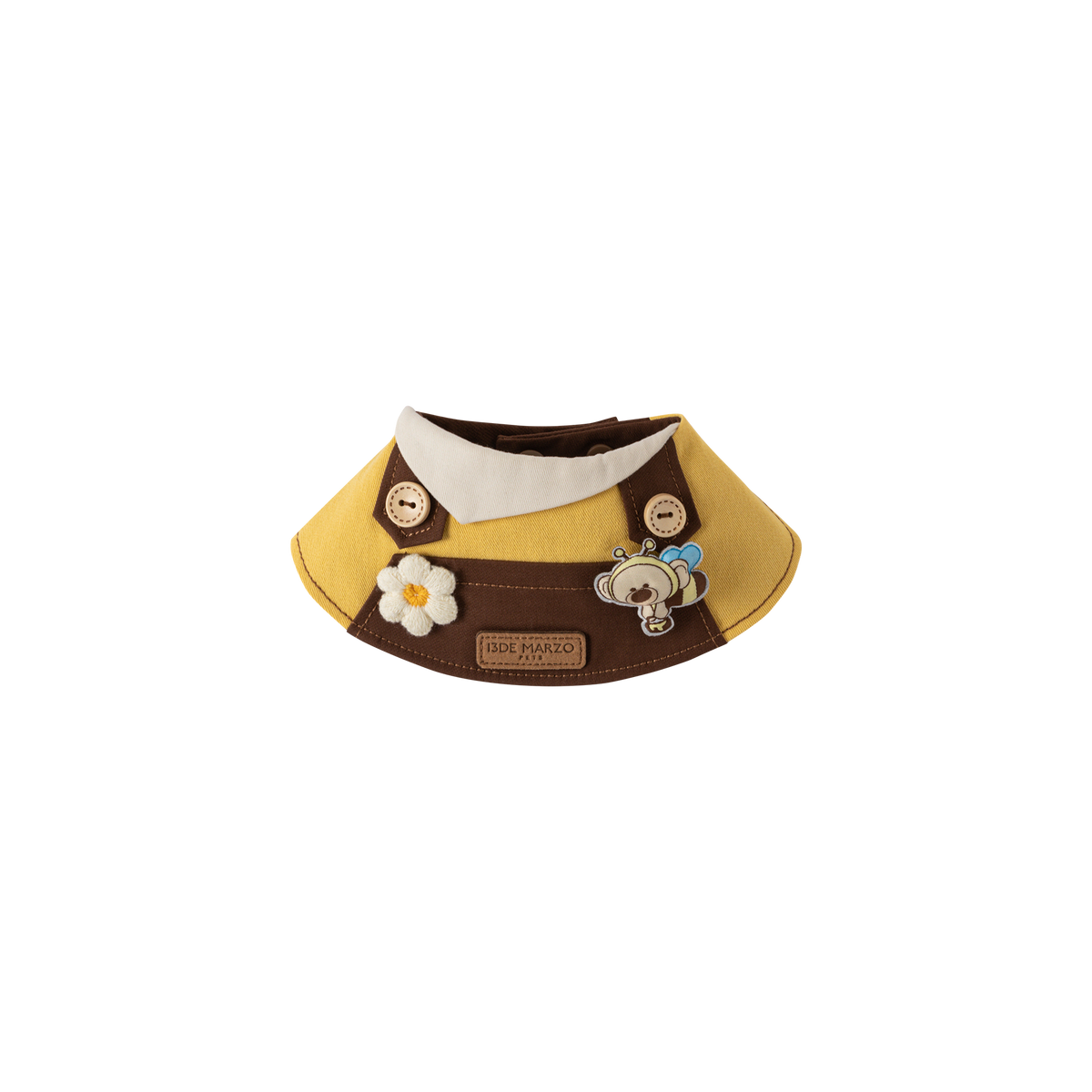 13DE MARZO Bee Bear Bib Yellow - 13DE MARZO