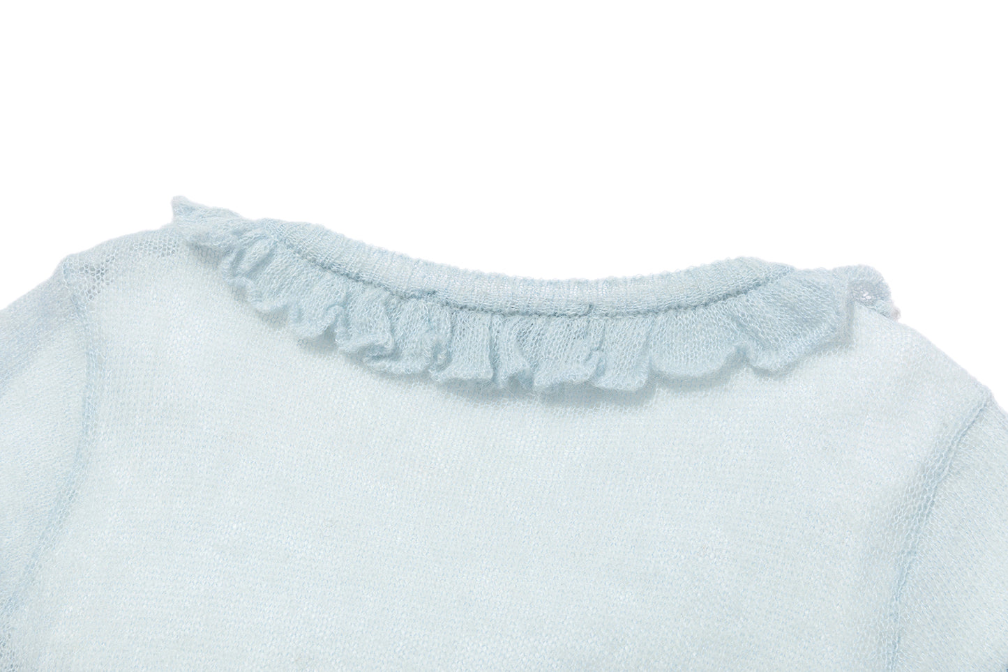 13DE MARZO Mohair Knit Cover-Up T-shirt
