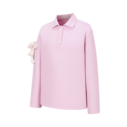 13DE MARZO Bear Polo T-shirt Pink