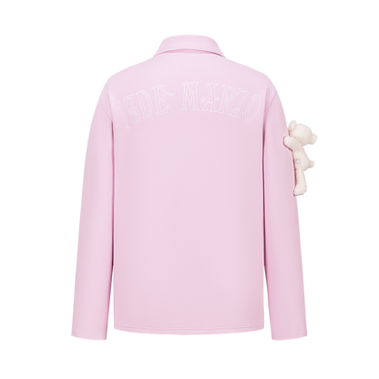 13DE MARZO Bear Polo T-shirt Pink