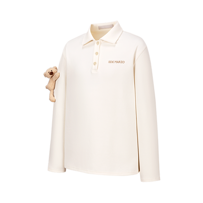 13DE MARZO Bear Polo T-shirt White