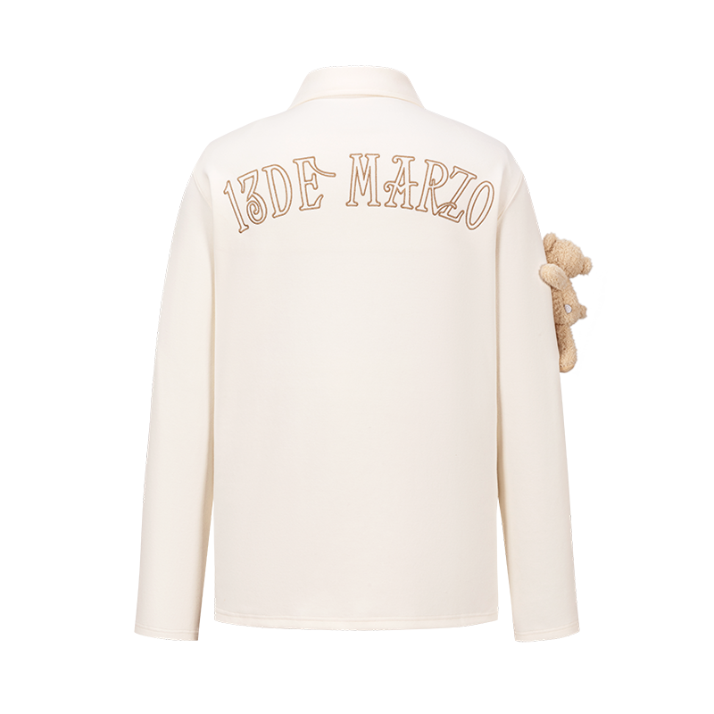 13DE MARZO Bear Polo T-shirt White