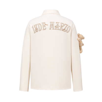 13DE MARZO Bear Polo T-shirt White