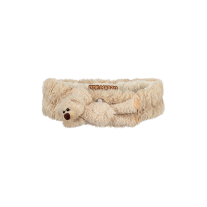 13DE MARZO Plush Hair Band Khaki - 13DE MARZO