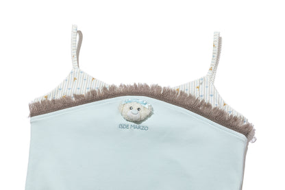 13DE MARZO Two-piece Style Fringe Camisole Blue