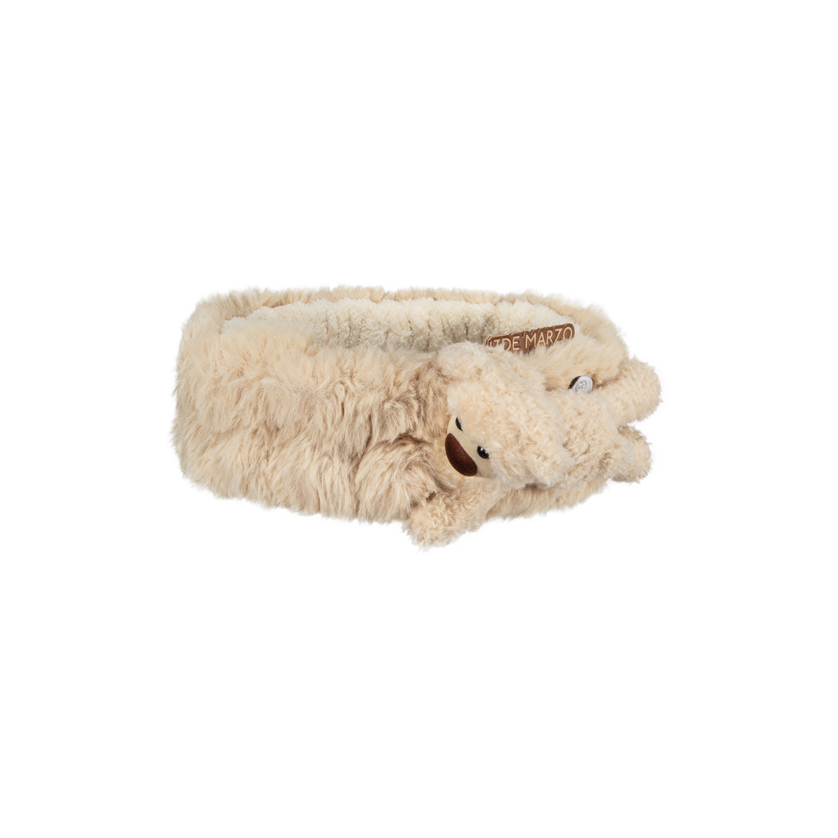 13DE MARZO Plush Hair Band Khaki - 13DE MARZO