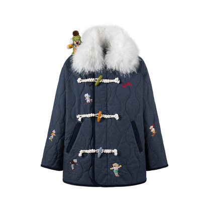 13DE MARZO Snow Bear Padded Jacket Blue - 13DE MARZO