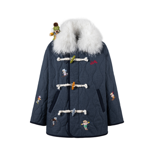13DE MARZO Snow Bear Padded Jacket Blue - 13DE MARZO