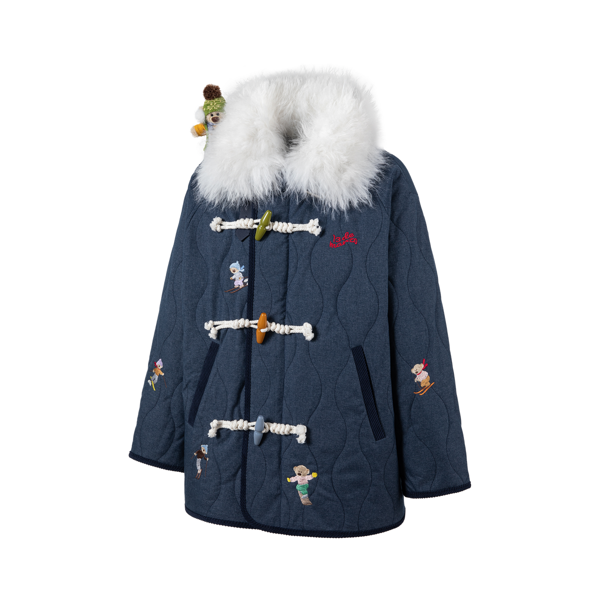 13DE MARZO Snow Bear Padded Jacket Blue - 13DE MARZO