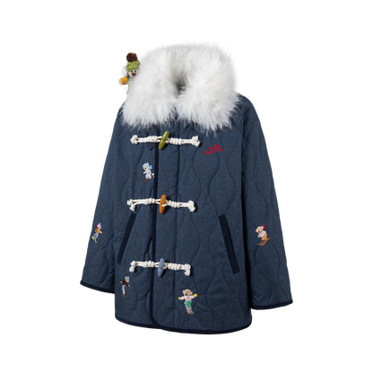 13DE MARZO Snow Bear Padded Jacket Blue - 13DE MARZO