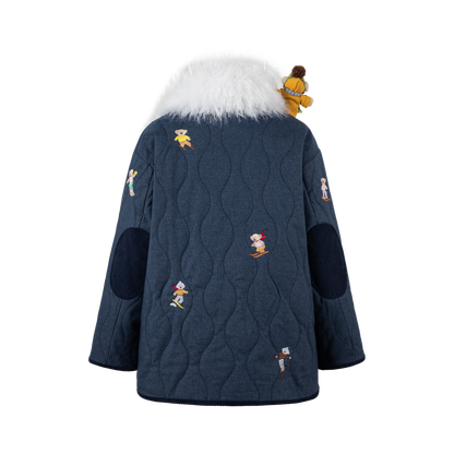 13DE MARZO Snow Bear Padded Jacket Blue - 13DE MARZO