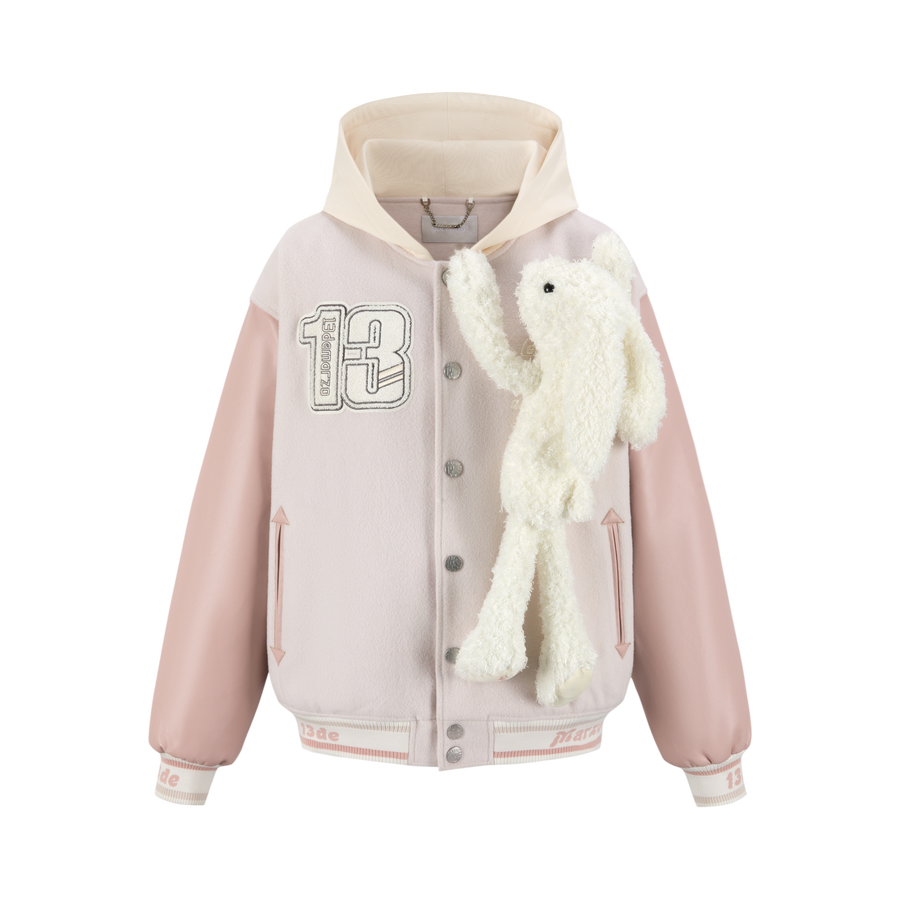 13DE MARZO Doozoo Giant Baseball Varsity Jacket - 13DE MARZO