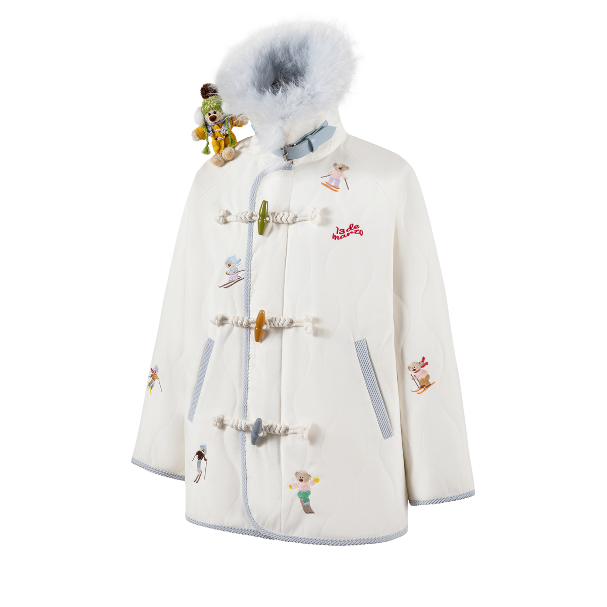 13DE MARZO Snow Bear Padded Jacket Beige - 13DE MARZO