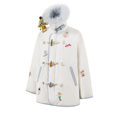 13DE MARZO Snow Bear Padded Jacket Beige - 13DE MARZO