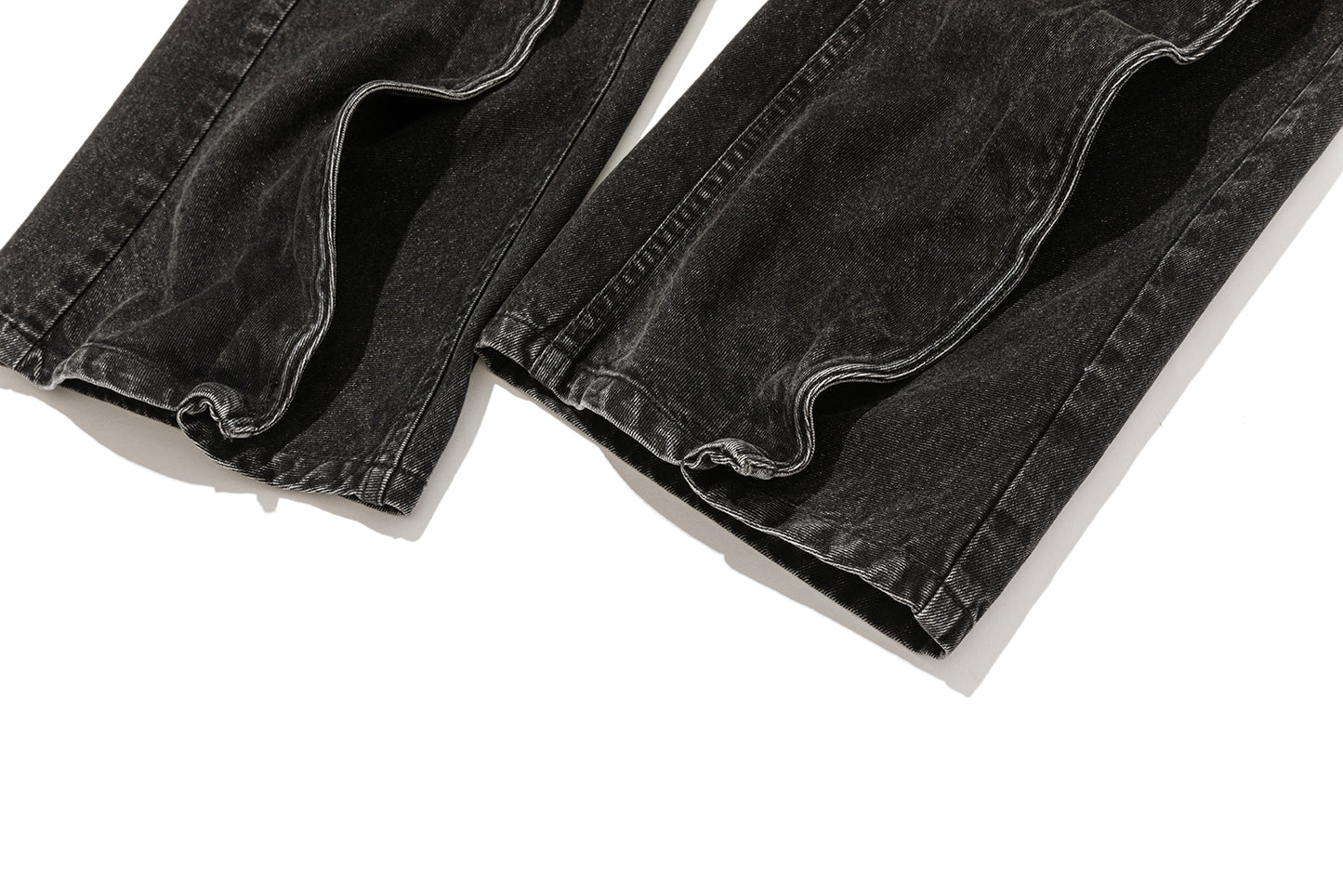 13DE MARZO Bear Fork Crinkle Jeans