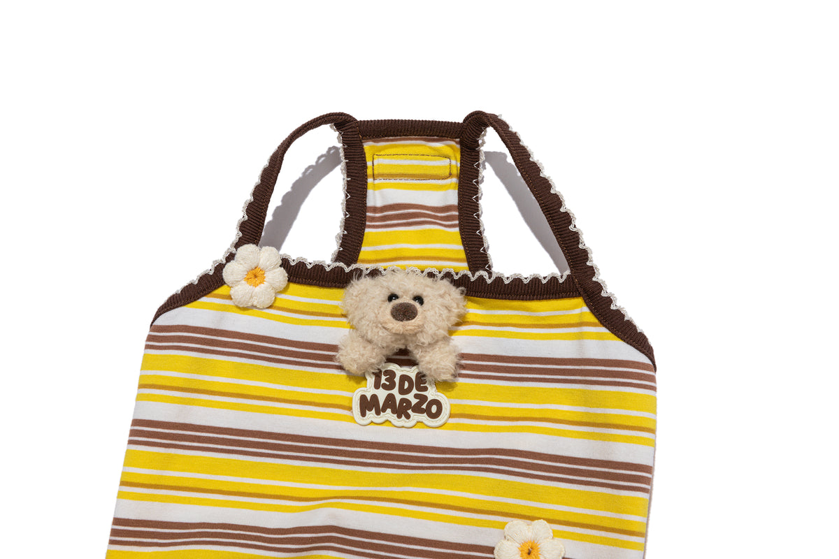 13DE MARZO Bee Bear Camisole Dress Yellow - 13DE MARZO