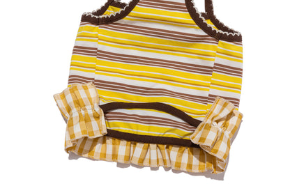 13DE MARZO Bee Bear Camisole Dress Yellow - 13DE MARZO